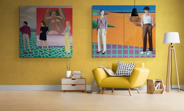 Original Contemporary Love Painting by Vamosiart Gallery