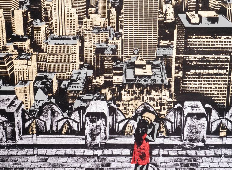 Original Contemporary Cities Mixed Media by Florin Mihai