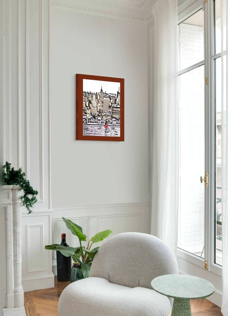 Original Contemporary Cities Mixed Media by Florin Mihai