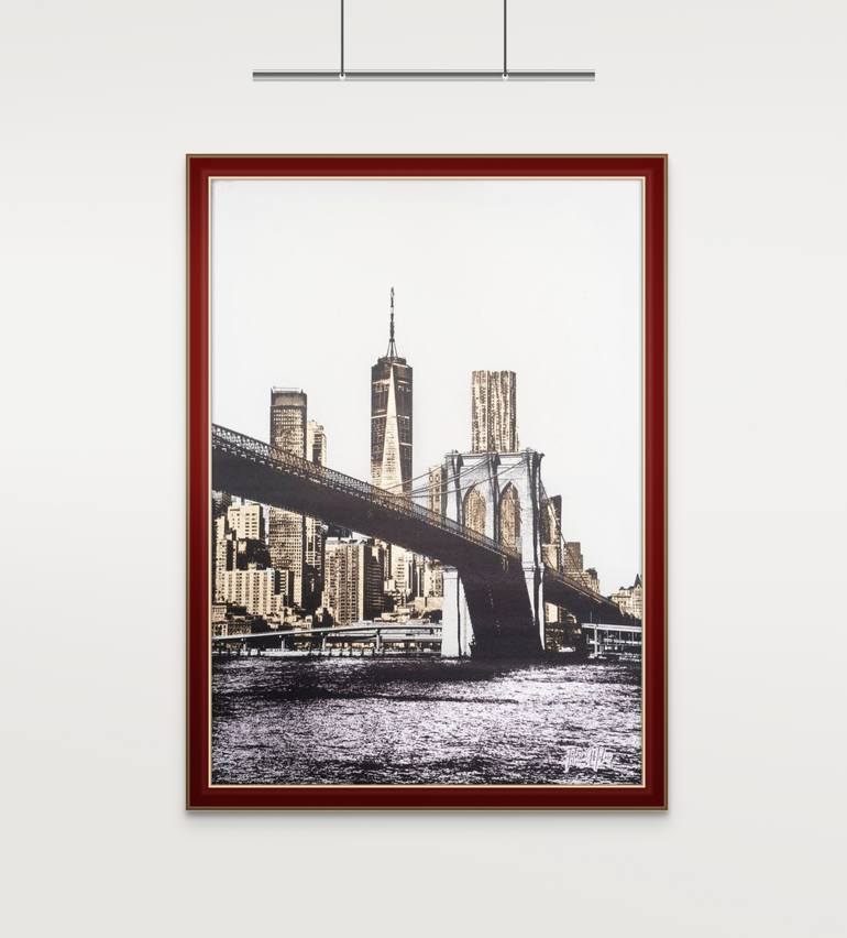 Original Black & White Architecture Mixed Media by Florin Mihai