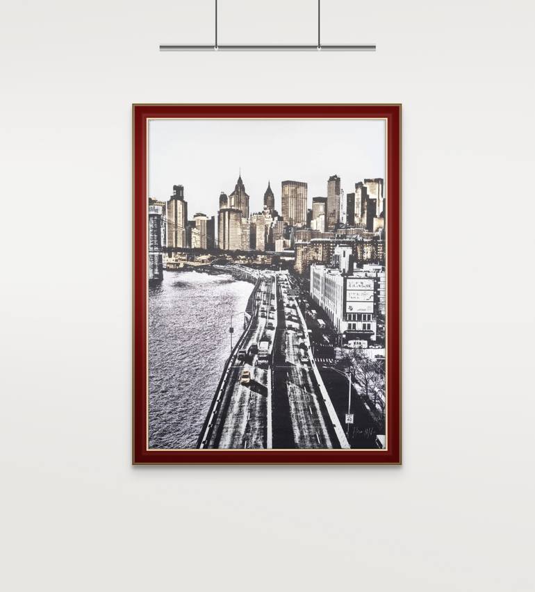 Original Contemporary Cities Mixed Media by Florin Mihai