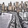 Rush Hour Gold – Manhattan Skyline