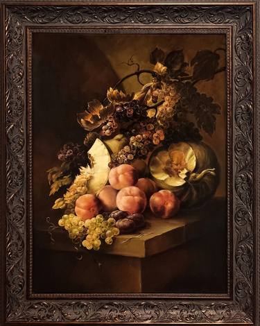 "Still Life with Peaches" - Jan Frans van Son, 1678 (copy) thumb