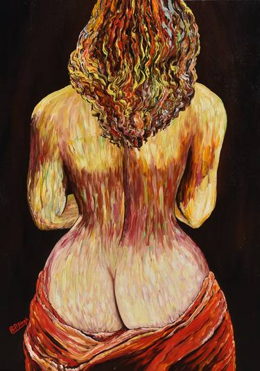 Print of Expressionism Erotic Paintings by R P Singh