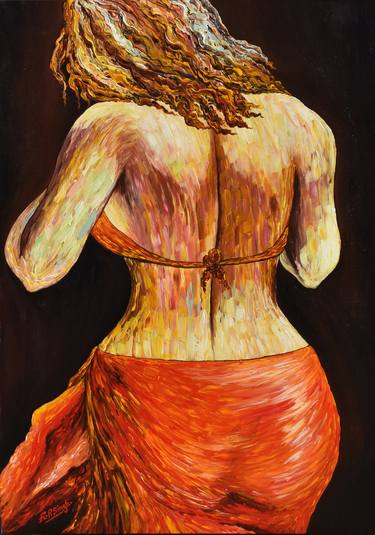 Original Erotic Painting by R P  Singh