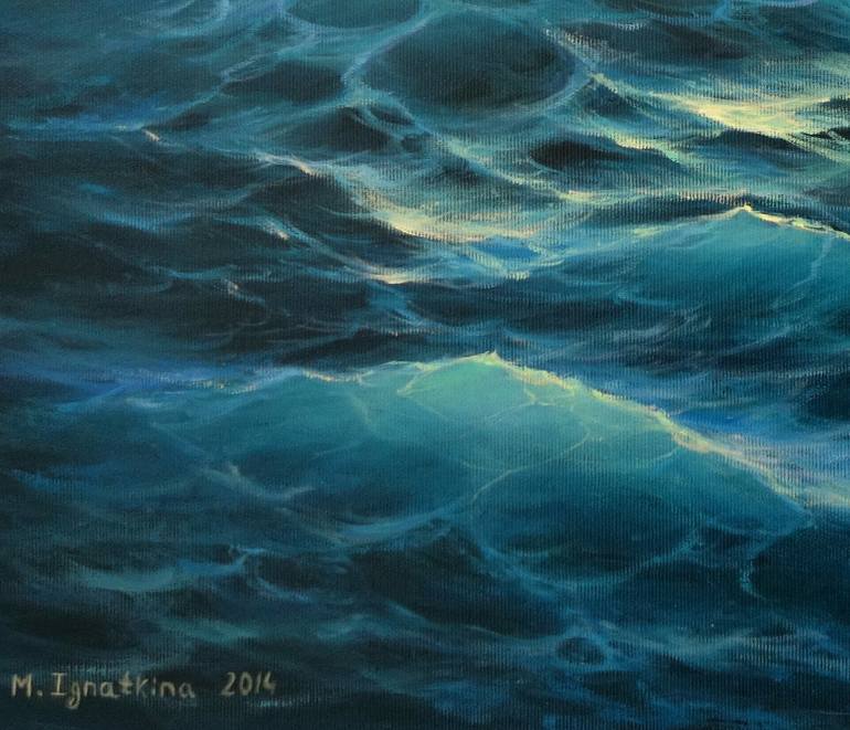 Original Realism Seascape Painting by Mariia Ignatkina