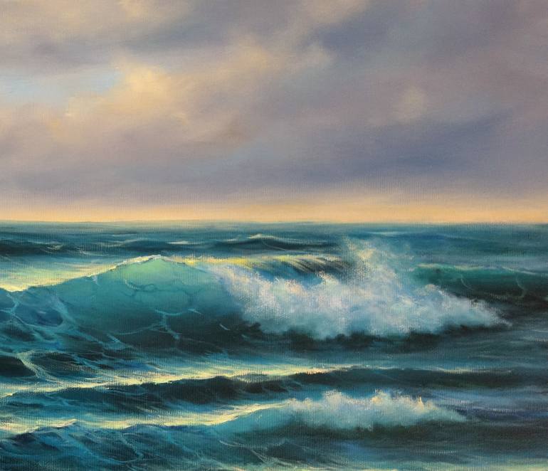 Original Realism Seascape Painting by Mariia Ignatkina