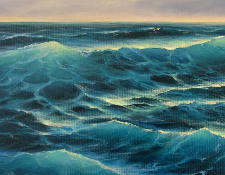 Original Realism Seascape Painting by Mariia Ignatkina