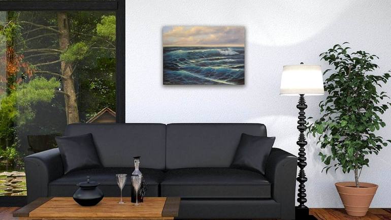 Original Realism Seascape Painting by Mariia Ignatkina