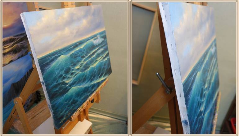 Original Realism Seascape Painting by Mariia Ignatkina