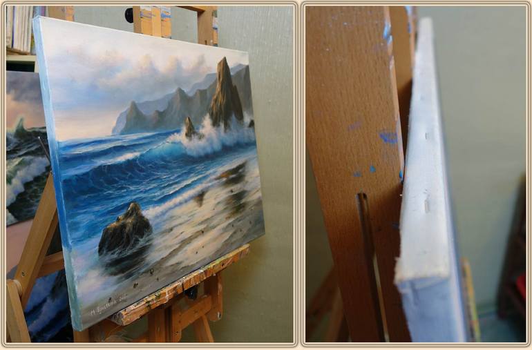 Original Seascape Painting by Mariia Ignatkina