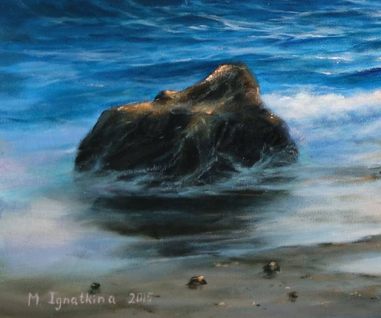 Original Fine Art Seascape Painting by Mariia Ignatkina