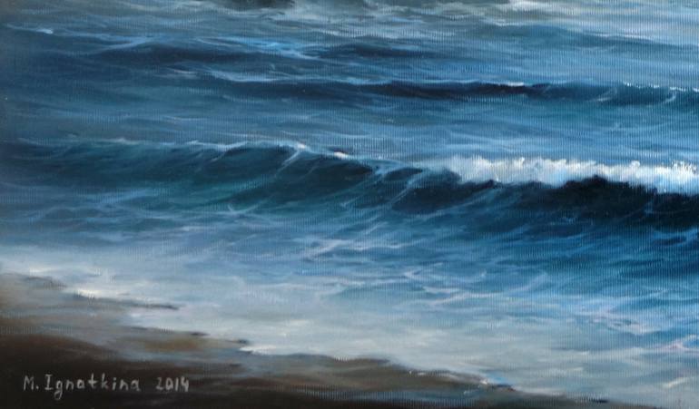 Original Seascape Painting by Mariia Ignatkina