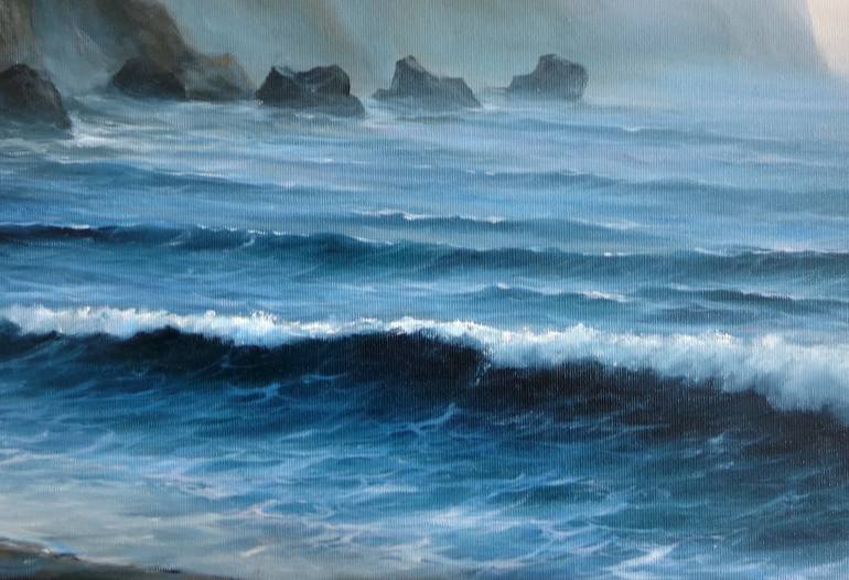 Original Seascape Painting by Mariia Ignatkina