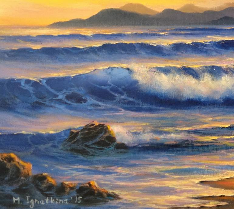 Original Fine Art Seascape Painting by Mariia Ignatkina