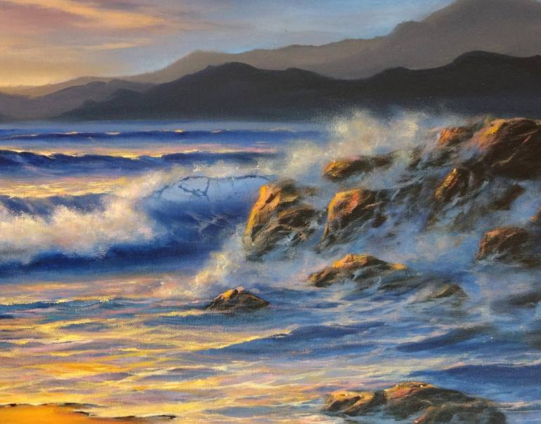 Original Seascape Painting by Mariia Ignatkina