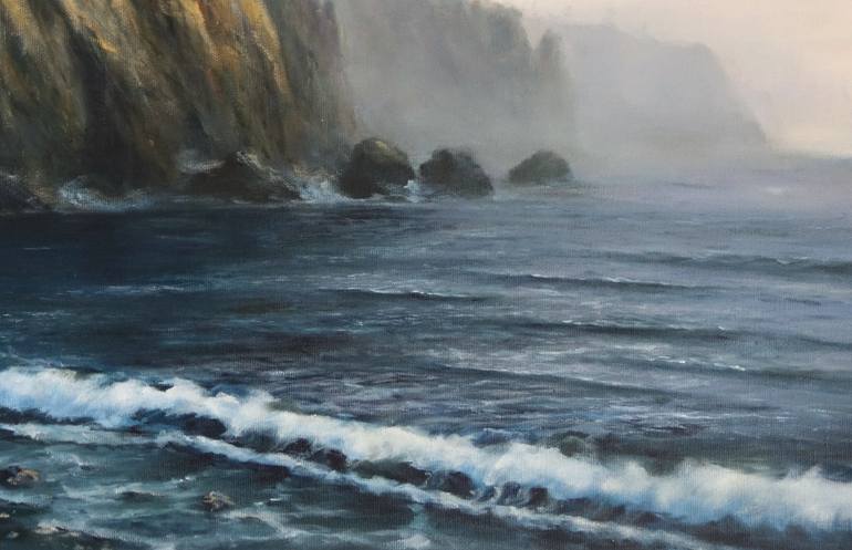 Original Seascape Painting by Mariia Ignatkina