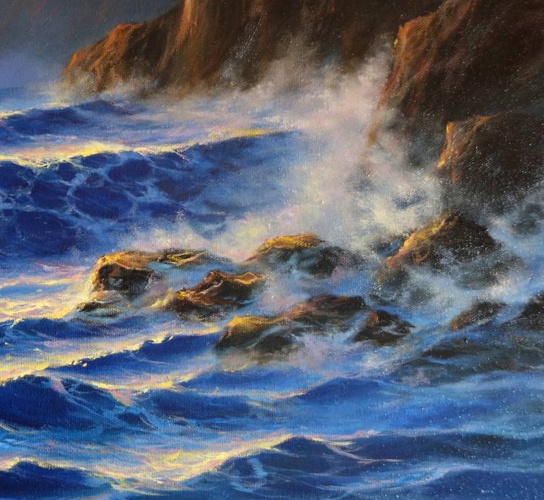 Original Seascape Painting by Mariia Ignatkina