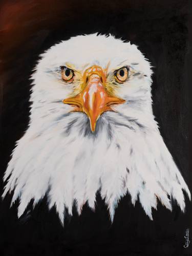 Saatchi Art Artist Cory Carlin; Paintings, “Eagle (Staredown)” #art