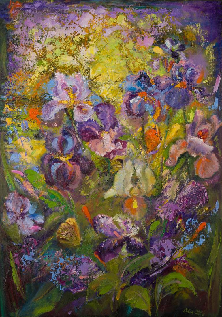 Orchids Painting by Dilek Oguz | Saatchi Art