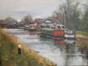 Print of Boat Paintings by Joanne McAndrew