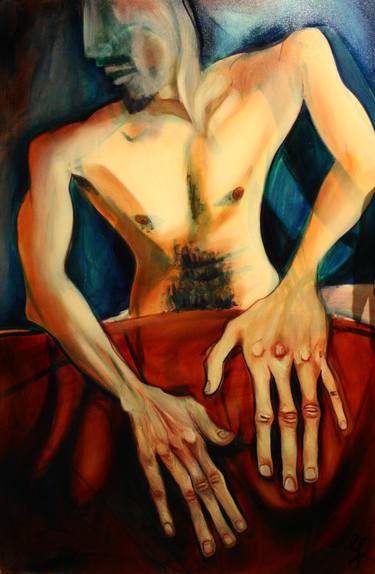 Original Expressionism Nude Paintings by Jelica Bulajic