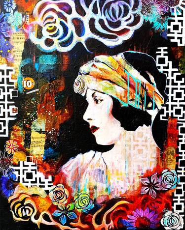 Original Art Deco Pop Culture/Celebrity Paintings by Shannon Carleen Knight