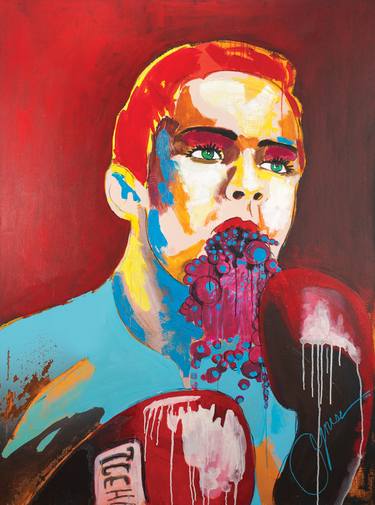 Original Expressionism Sport Paintings by Agnese Melbarde