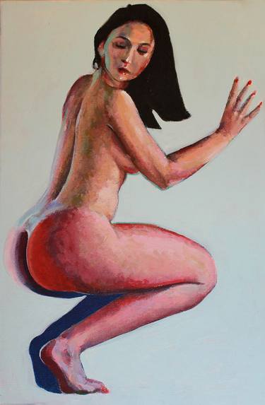 Original Nude Painting by Daniel Valeriu Neculai