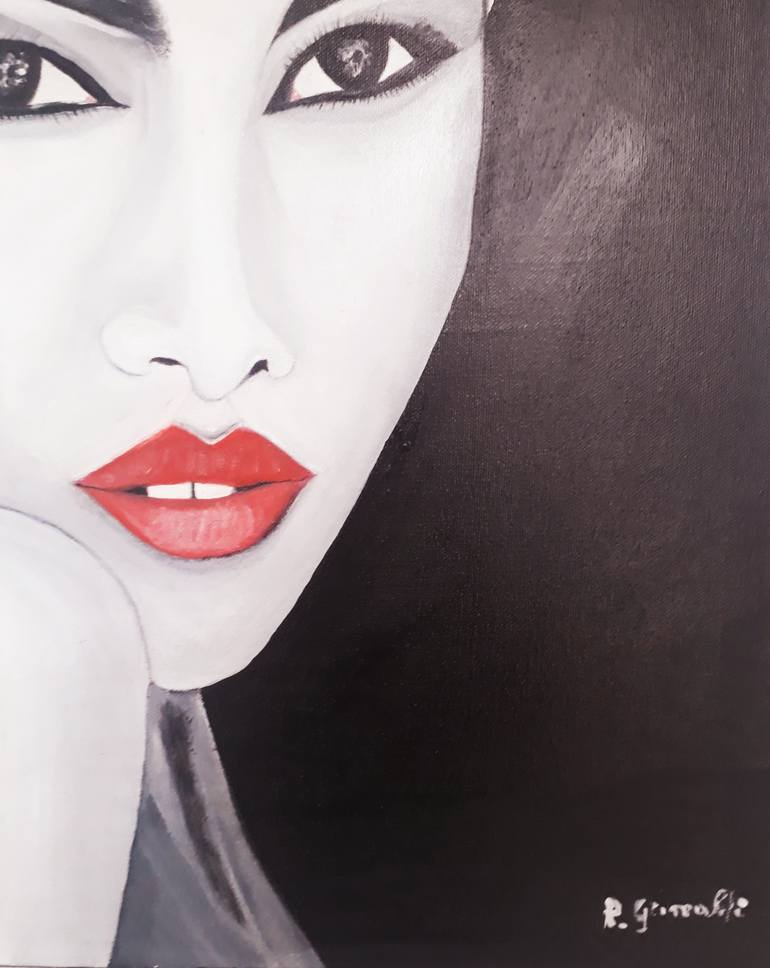 Original Portraiture Women Painting by Rosario Grimaldi