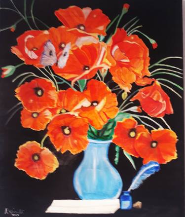Original Floral Paintings by Rosario Grimaldi