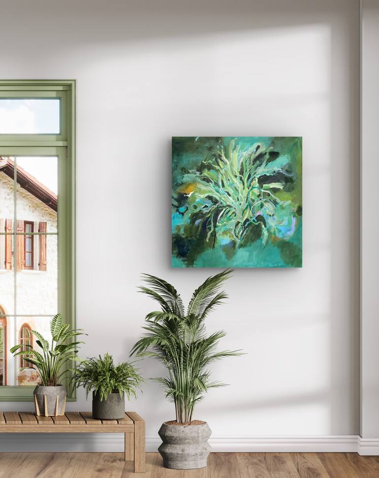 Original Abstract Expressionism Abstract Painting by Aimeth Aguilar