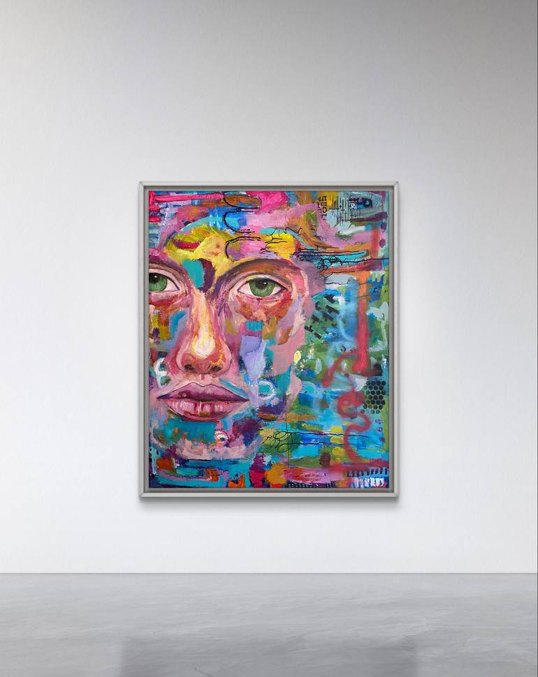 Original Abstract Expressionism Abstract Painting by Aimeth Aguilar