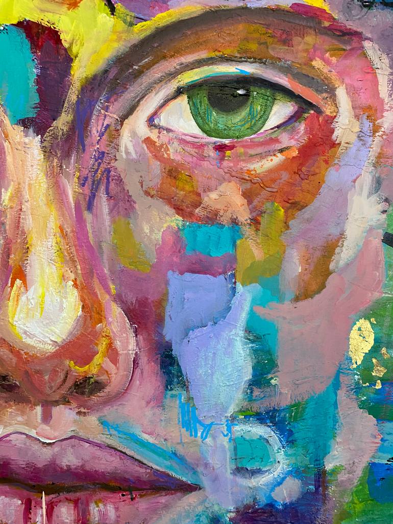 Original Abstract Expressionism Abstract Painting by Aimeth Aguilar