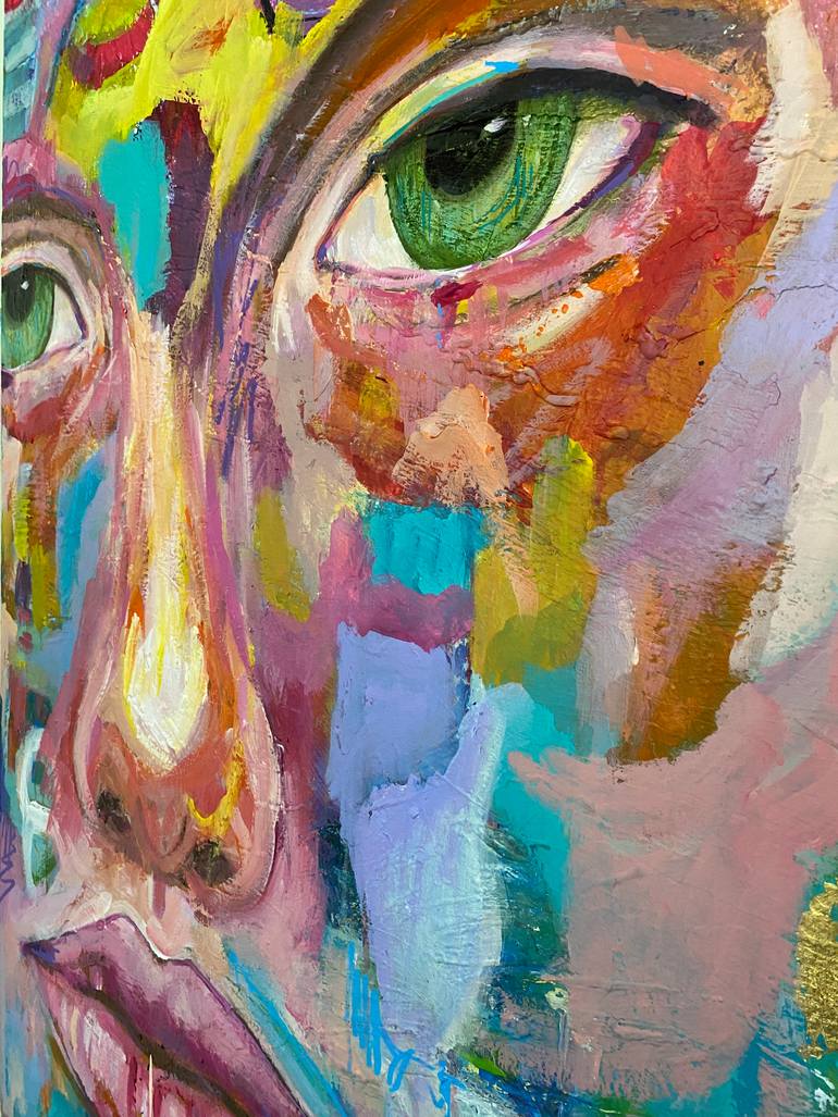 Original Abstract Expressionism Abstract Painting by Aimeth Aguilar