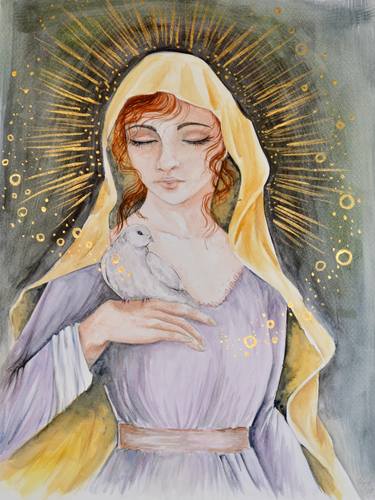 Virgin Mary with Dove thumb