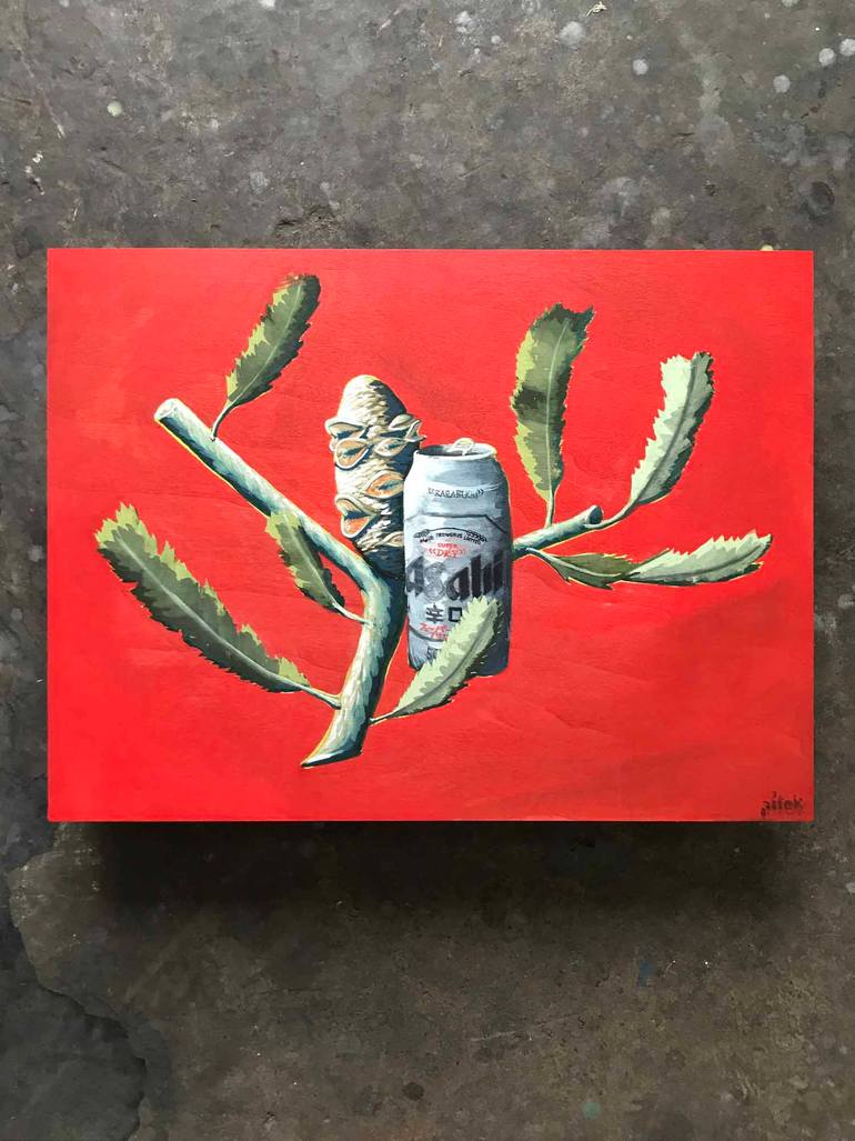 Original Pop Art Still Life Painting by Pitok Art