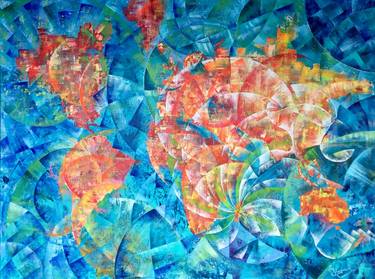 Print of Abstract Places Paintings by sandrine langlade