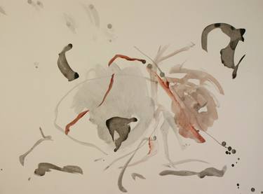 Original Abstract Expressionism Abstract Drawing by Bert Wils