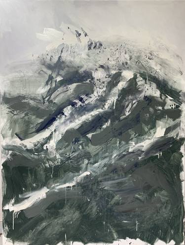 Original Abstract Expressionism Abstract Painting by Bert Wils