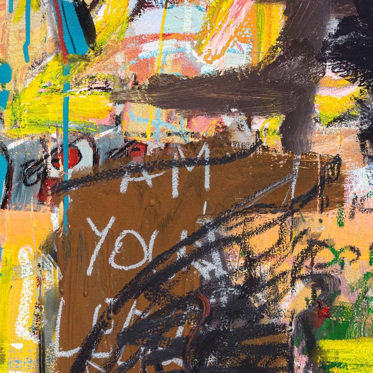 Original Artificial Intelligence Graffiti Painting by Diego Tirigall