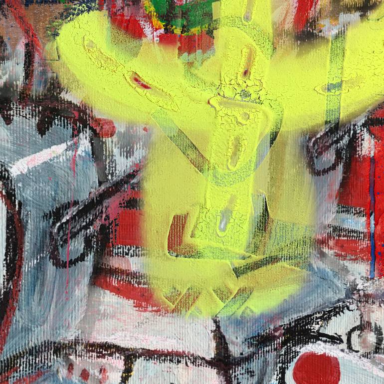 Original Artificial Intelligence Graffiti Painting by Diego Tirigall