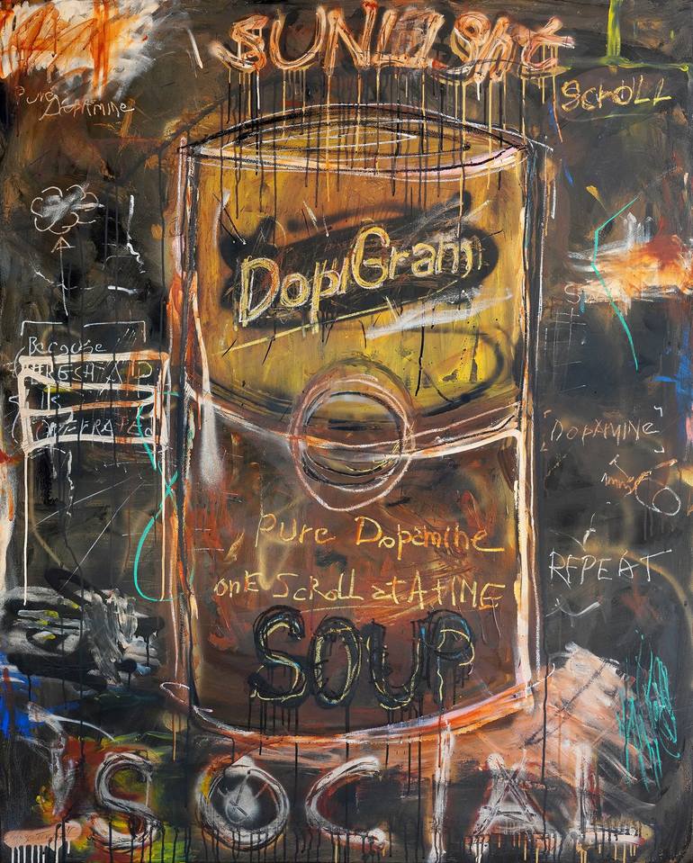 Original Abstract Expressionism Graffiti Paintings by Diego Tirigall