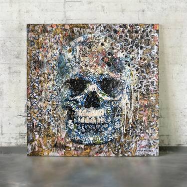 Original Street Art Mortality Collage by Diego Tirigall