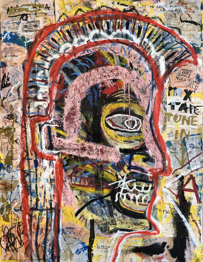 Original neo expressionism Portrait Painting by Diego Tirigall