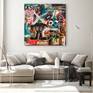 Perfect decoration with Neo-Expressionist style painting