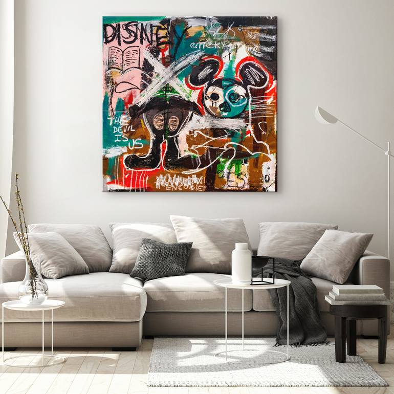 Original Abstract Expressionism Fantasy Painting by Diego Tirigall