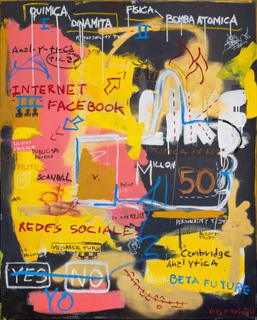 Saatchi Art Artist Diego Tirigall; Painting, “Code Is Social” #art