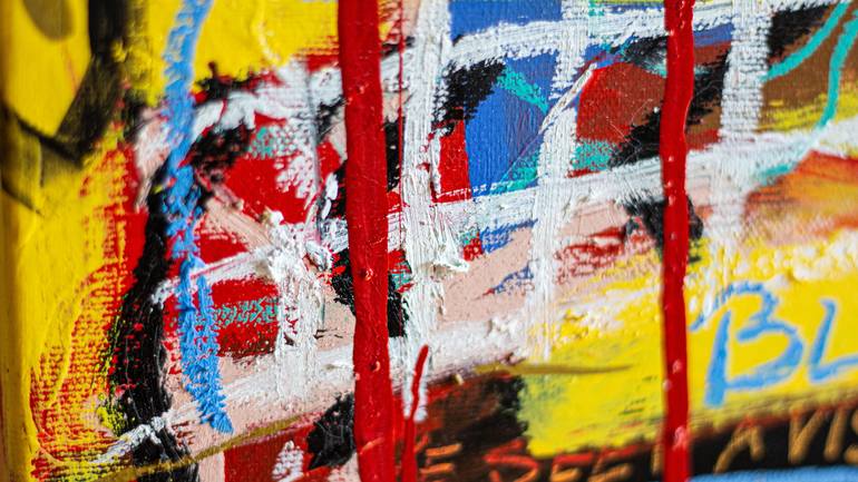 Original Abstract Expressionism Language Painting by Diego Tirigall