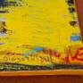 Abstract Expressionist painting signed on the front